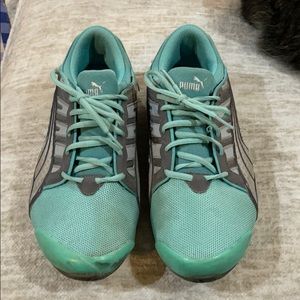 Puma sea foam green sneakers